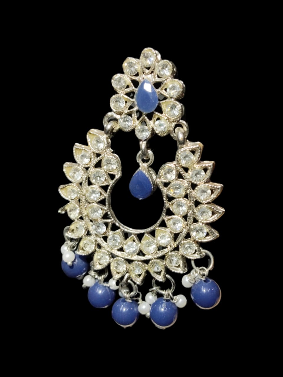 Dark Blue Chokar Jewellery Set