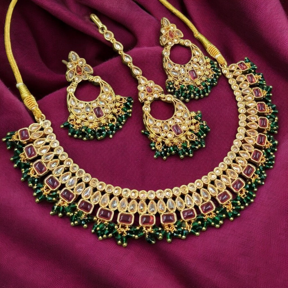 Kundan Gold Plated Necklace set