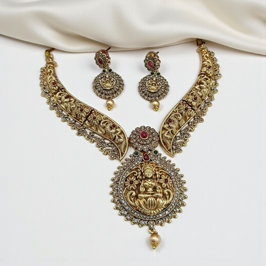 Designer Lakshmi Temple Choker Set