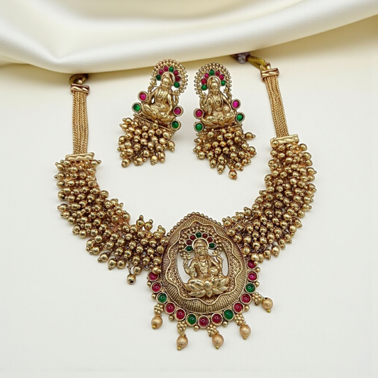 Lakshmi Temple Jewellery Set
