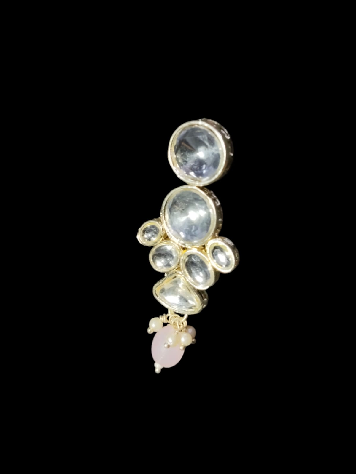 Alloy Gold-plated Pink Jewel Set