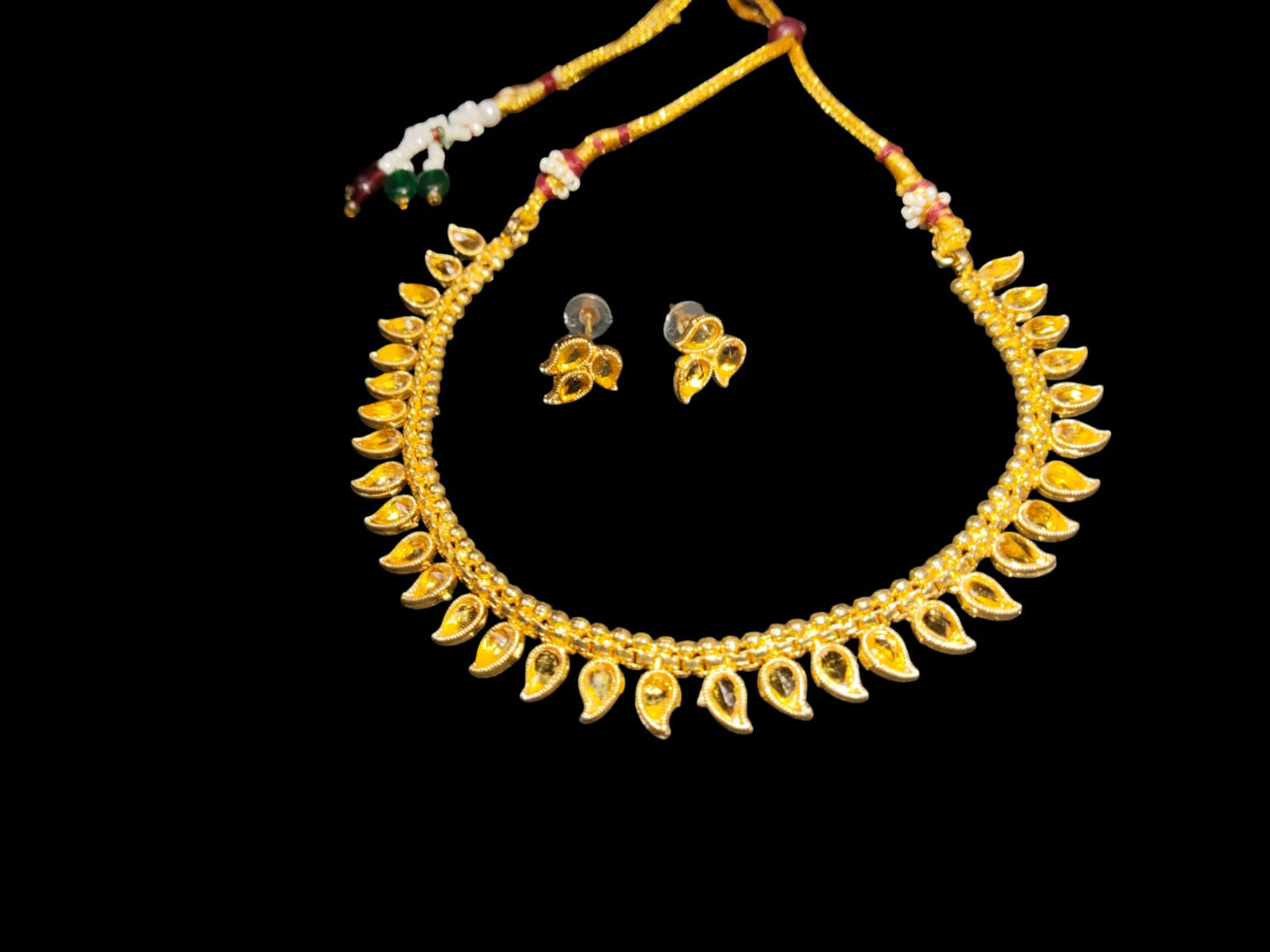 Golden Jewelry Mini Stone