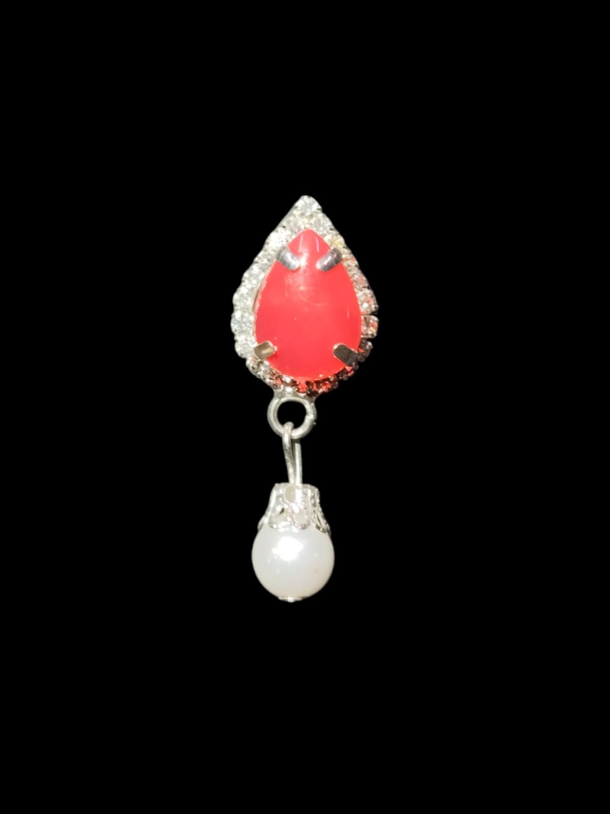 Pearl Beads Necklace(Red)